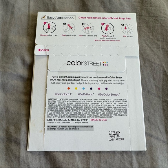 *Retired* Color Street: Glitzburgh | Gold Metallic Glitter Multicolor Sparkle - Picture 4 of 11